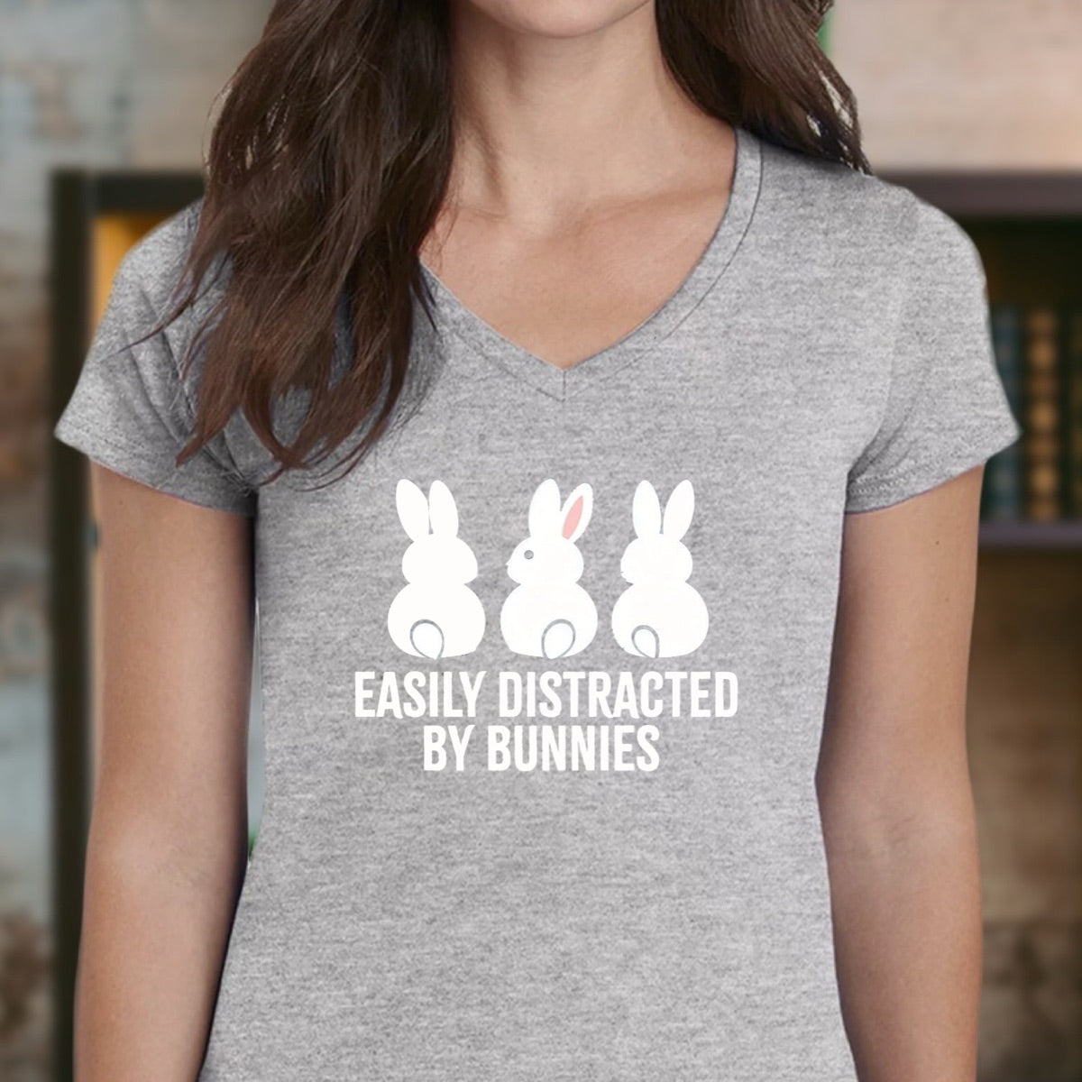 Easily Distracted by Bunnies – T-Shirt 5
